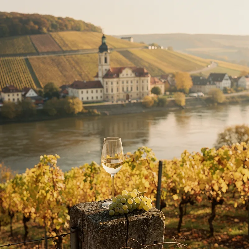 Symbolbild: Diesbar-Seußlitz an der Elbe mit Schloss und Weinbergen